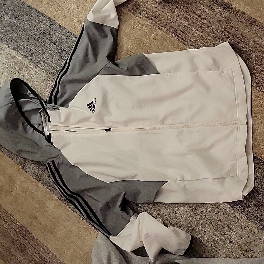 Mens adidas hooded windbreaker